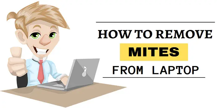 how to remove mites from laptop